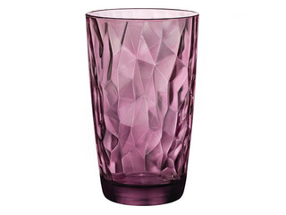 Juice glass Diamond, purple, 470ml