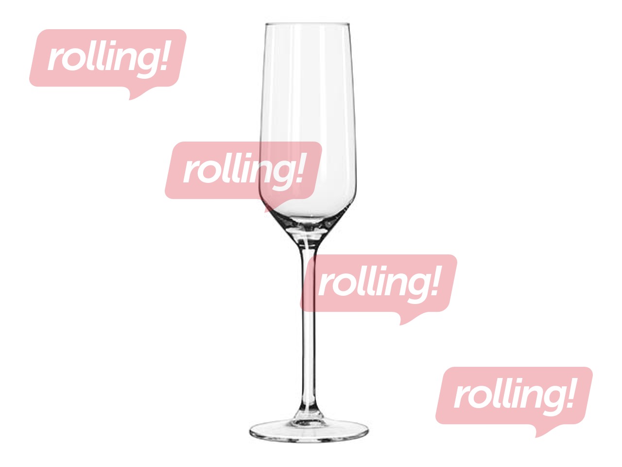 Glass for champagne, CARRE, 220ml