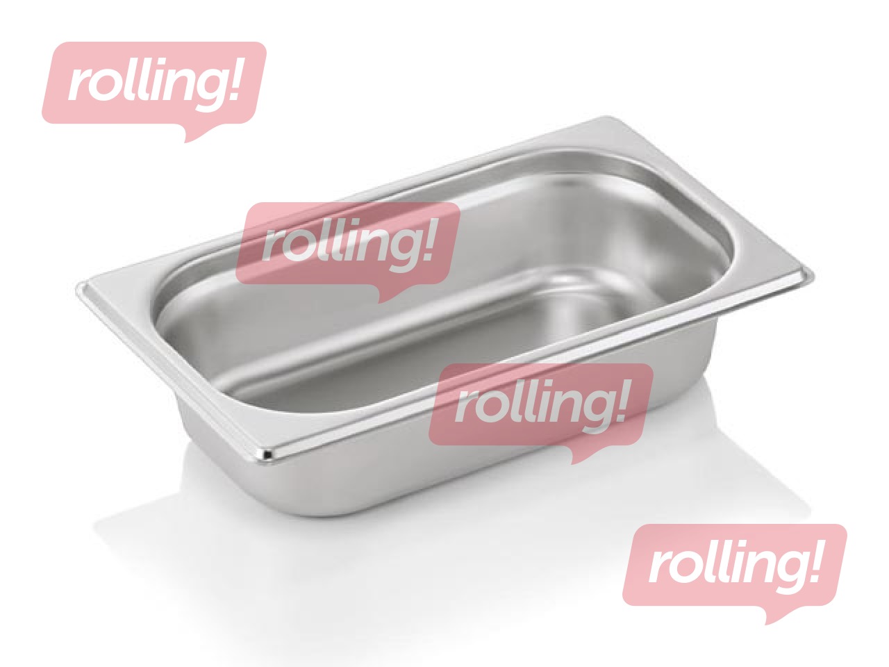 Gastronorm container GN 1/4, WAS, stainless steel, depth 65mm