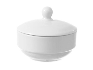 Sugar Bowl Bianco, white, 10x8.5cm