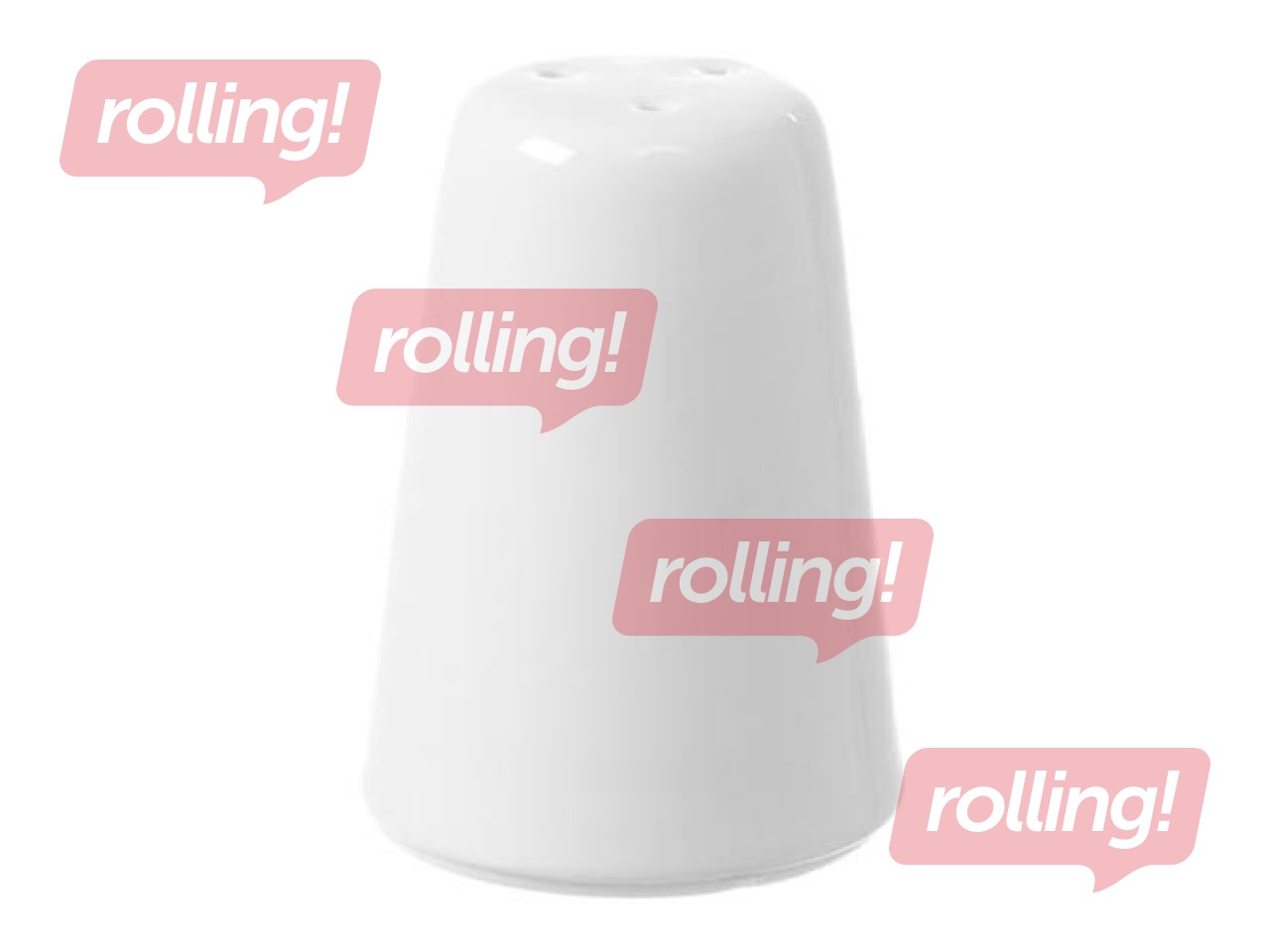 Pepper container Bianco, White, 5x7cm