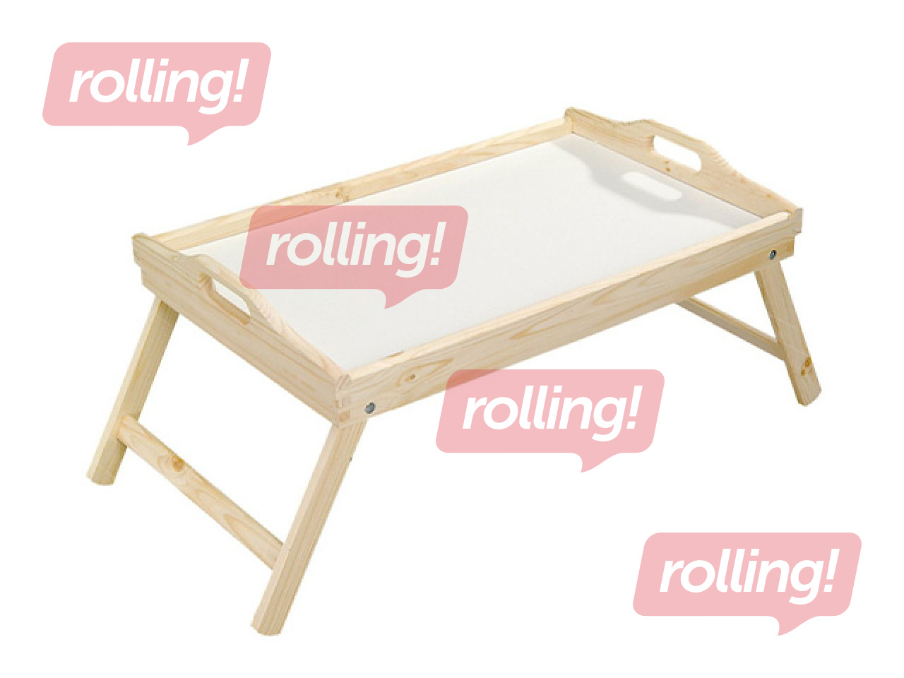 Поднос Kesper, со складными ножками, деревянный, 50×30.5cm