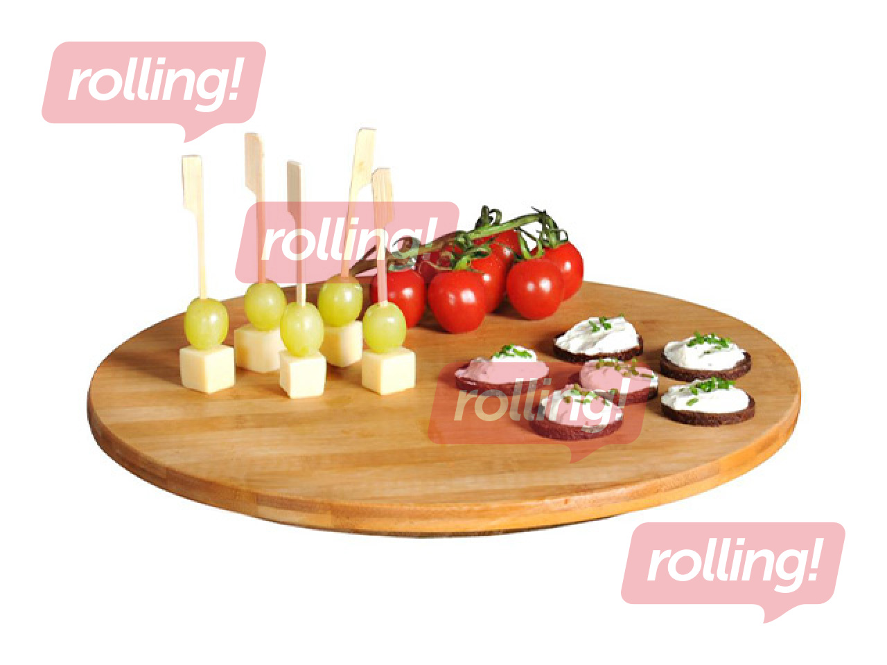 Kandik Kesper, pöörlev, bambusest, 35cm