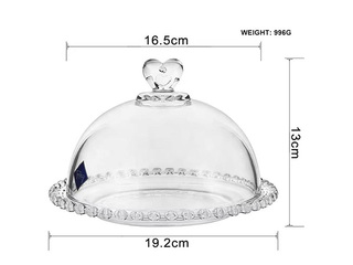 Serveerimisnõu Prymus-AGD, kaanega, klaasist, 19cm