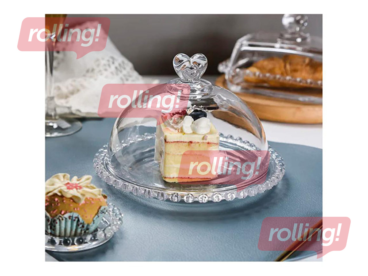 Serveerimisnõu Prymus-AGD, kaanega, klaasist, 19cm