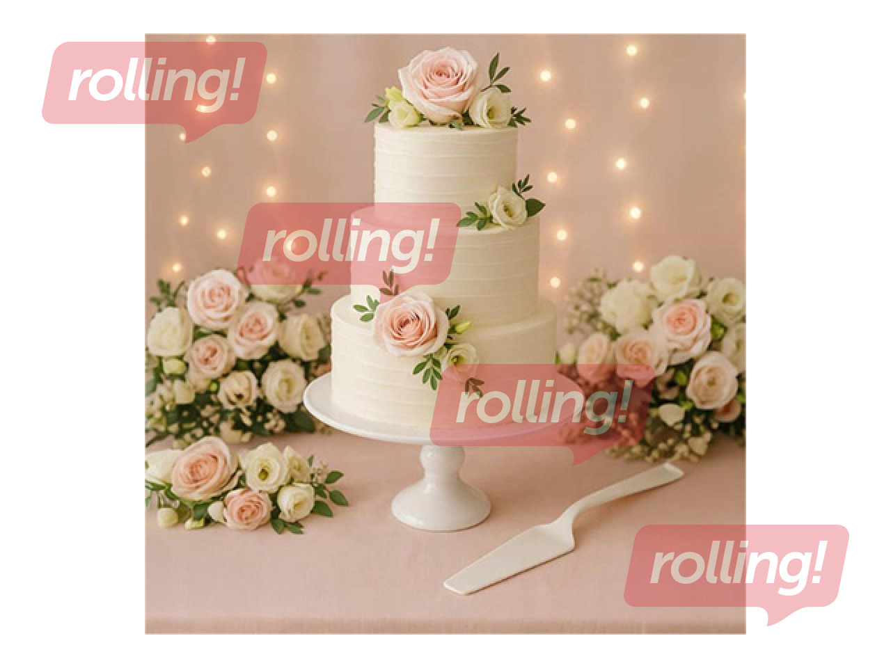 Koogialus Prymus-AGD, koos labidaga, valge, 26cm