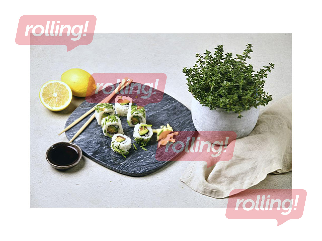 Serving board Kesper, marble, 25x25x1cm
