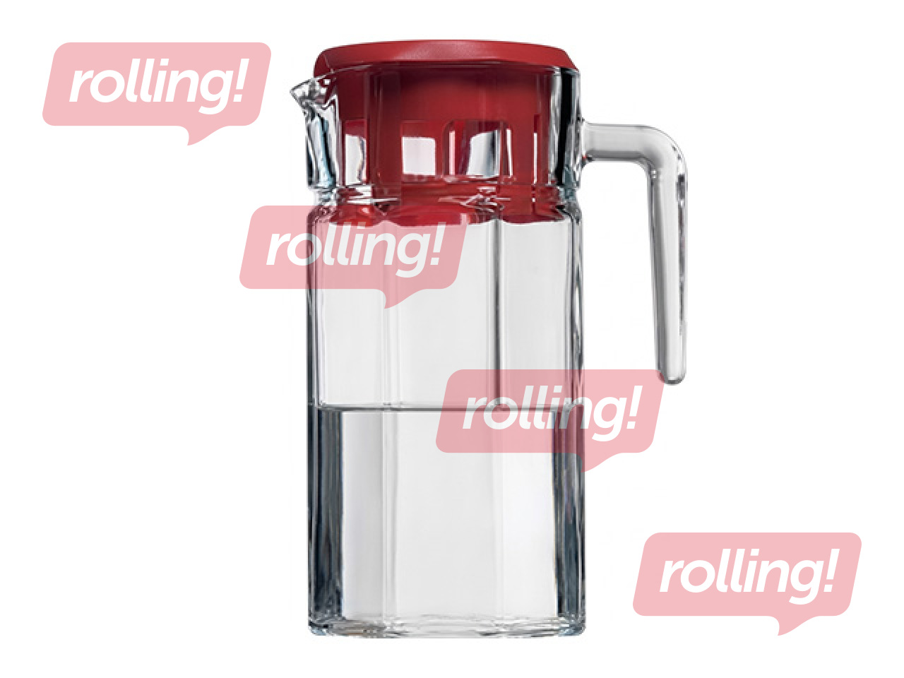 Mahlakann Kosem, klaas, läbipaistev, plastkaanega, 1.5l