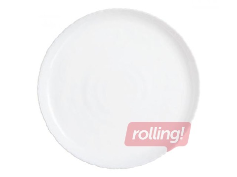 Magustoidutaldrik Ammonite, klaas, 19 cm, valge