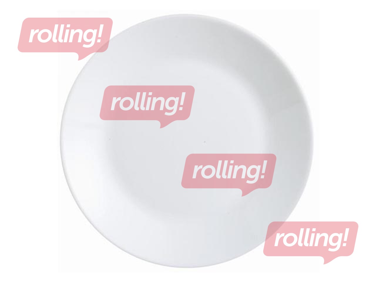 Magustoidutaldrik Zelie, klaas, 18 cm, valge