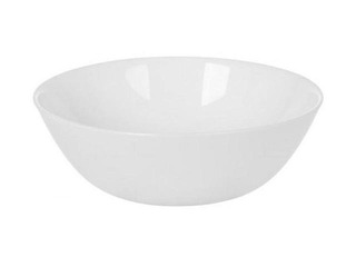 Kauss Zelie, klaas, 16 cm, valge