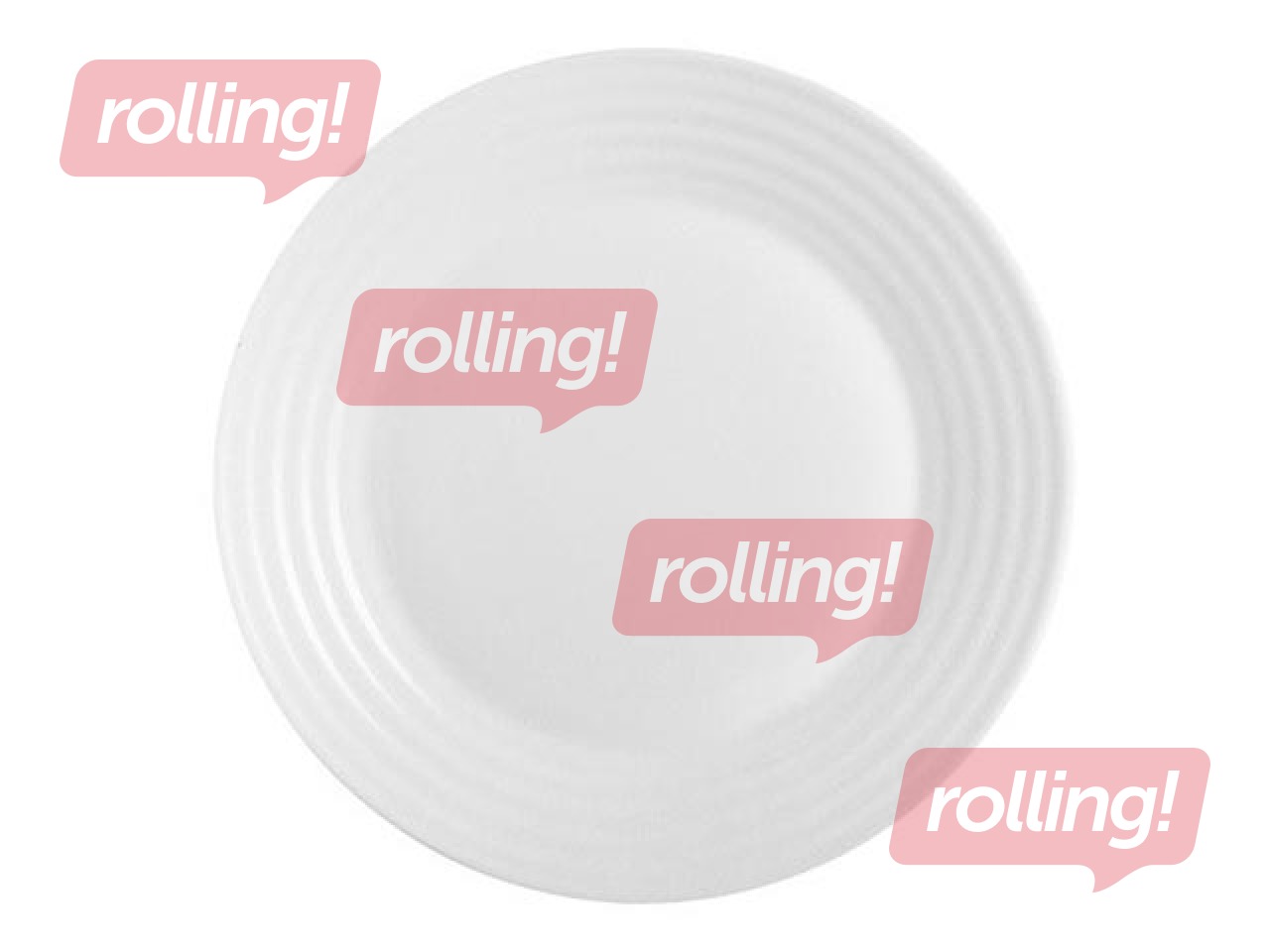 Magustoidutaldrik Harena, klaas, 19 cm, valge