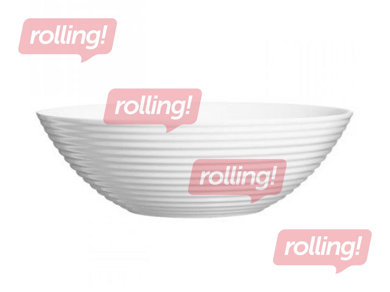 Bļoda Harena, stikla, balta, Ø27cm, 3.1l