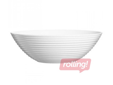 Салатник Harena, стекло, 27 см, 3,1 л, белая