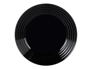 Обеденная тарелка Harena, стекло, 25 см, черная