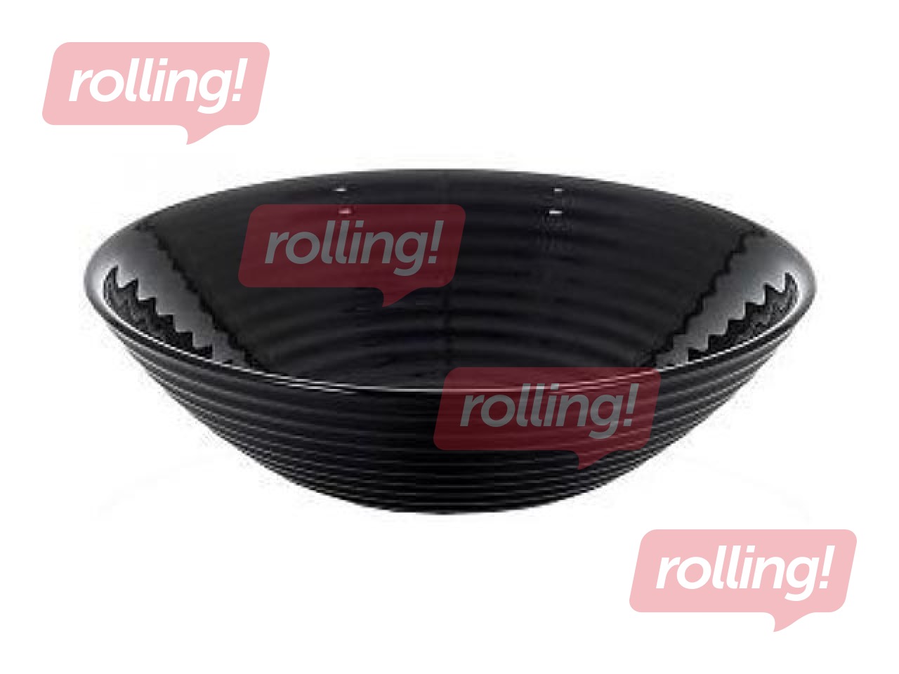 Kauss Harena, klaas, must, 16cm, 450ml