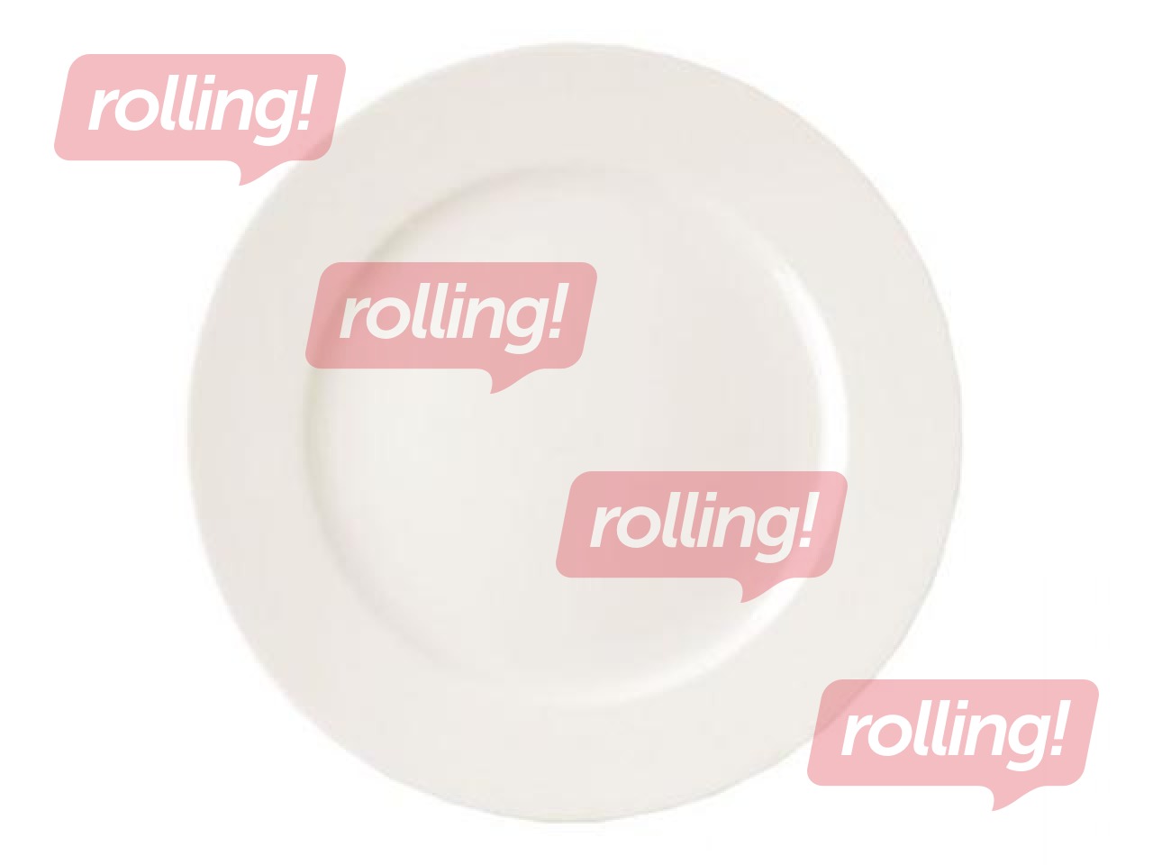 Taldrik Banquet, portselan, ø27 cm, valge