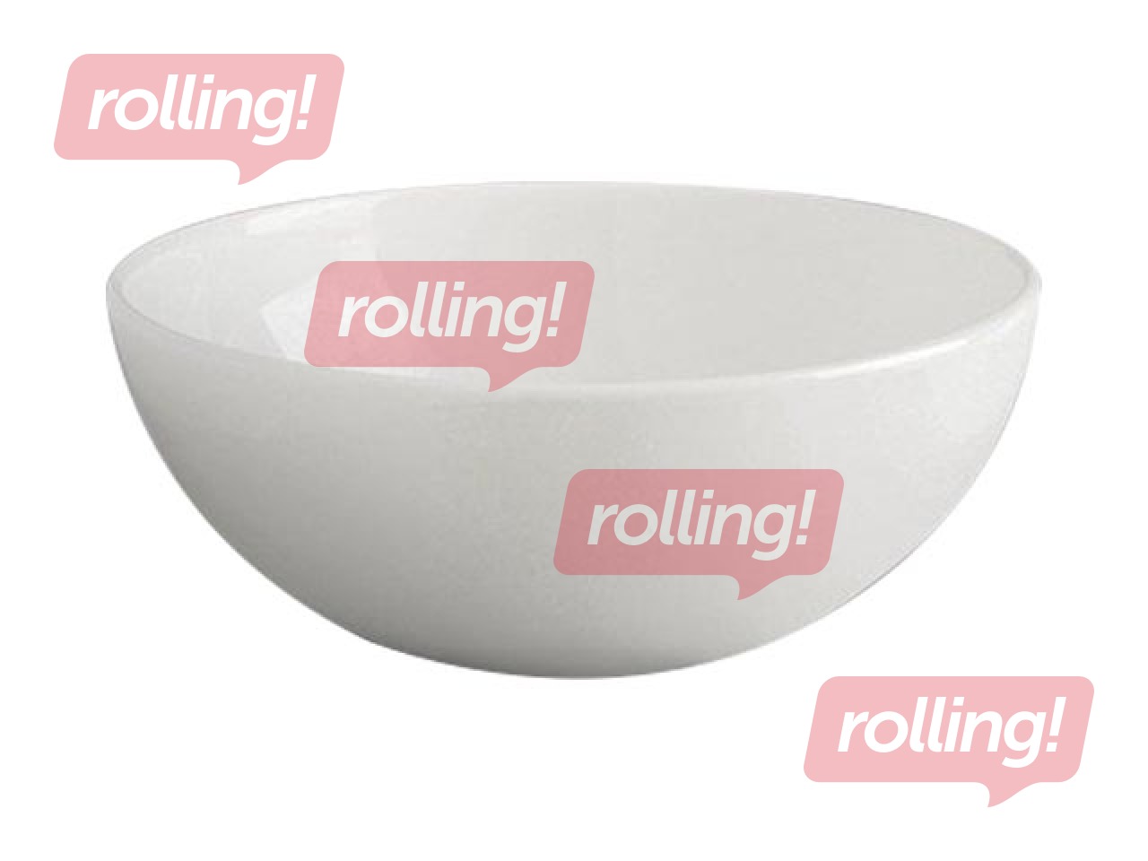 Kauss Nano, portselan, ø20 cm, 900 ml, valge