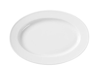 Plate Bianco, oval, white, 29x20cm