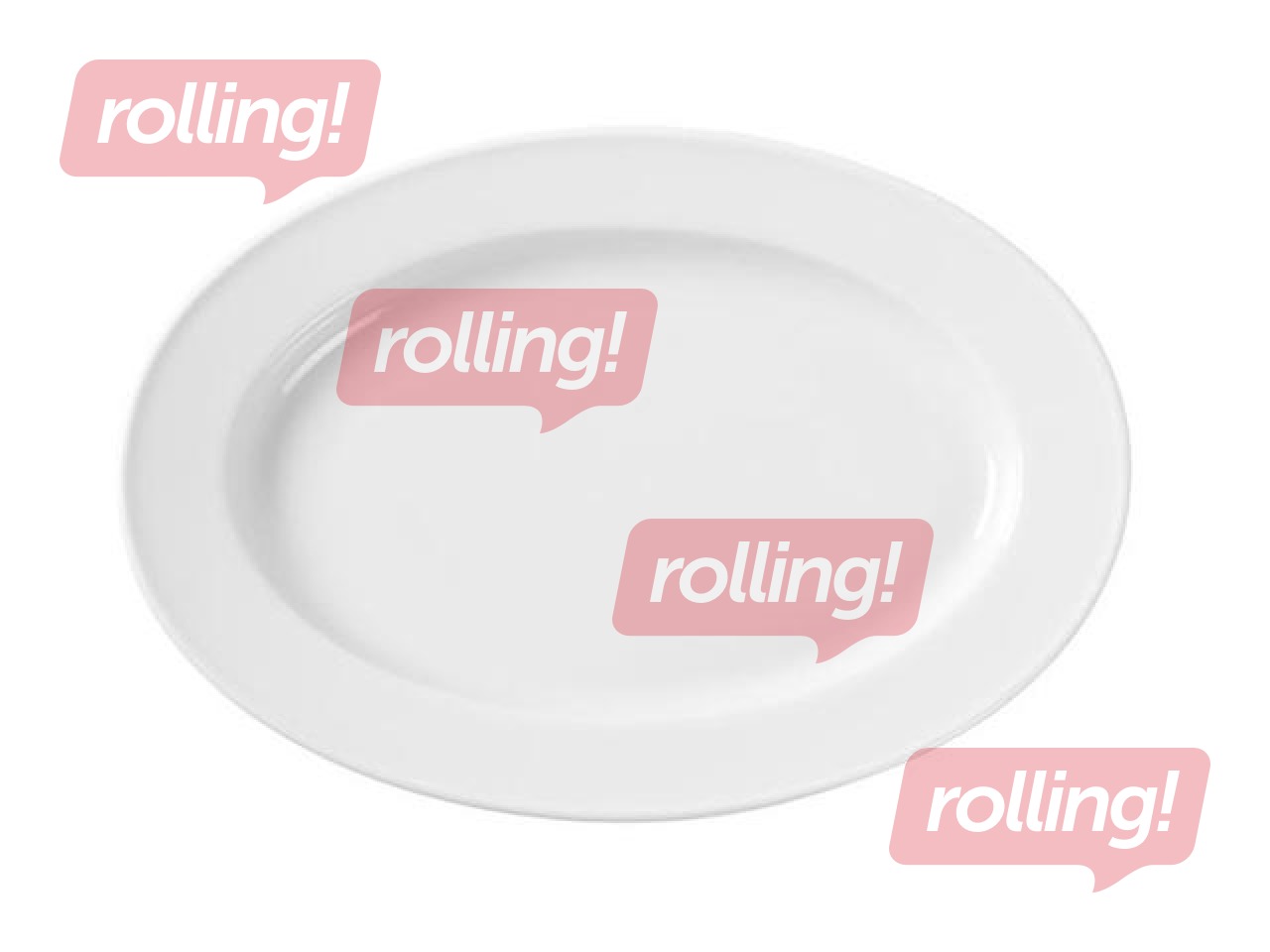 Šķīvis Bianco, deserta, balts, 29x20cm