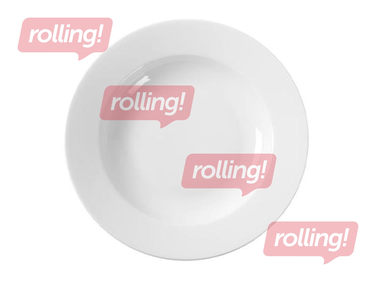 Soup plate Bianco, white, 23cm