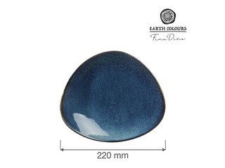 Šķīvis Eminence, deserta, zils, 22cm