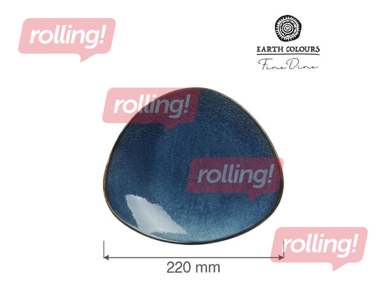 Snack Plate Eminence, Blue, 22cm