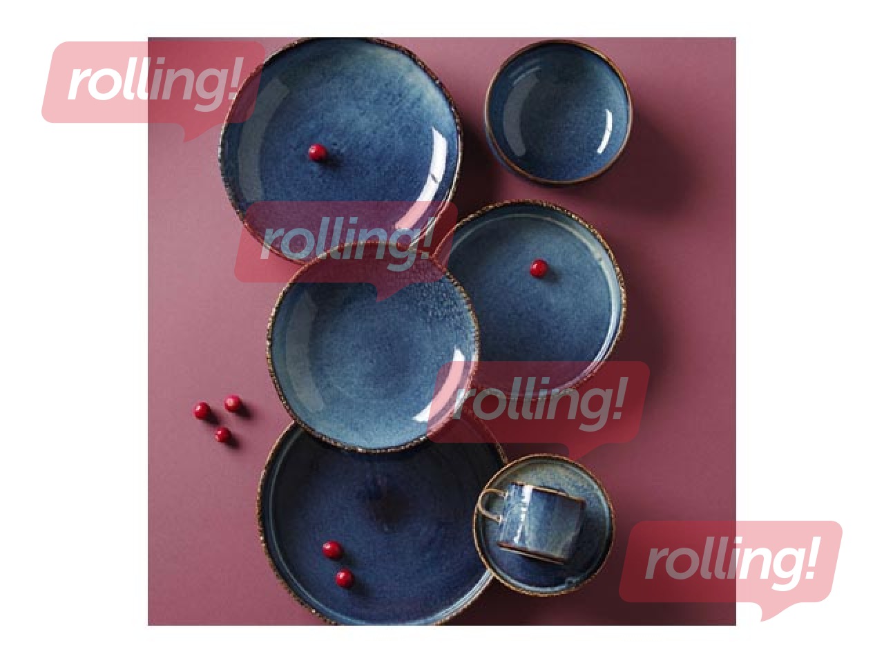 Snack Plate Eminence, Blue, 22cm