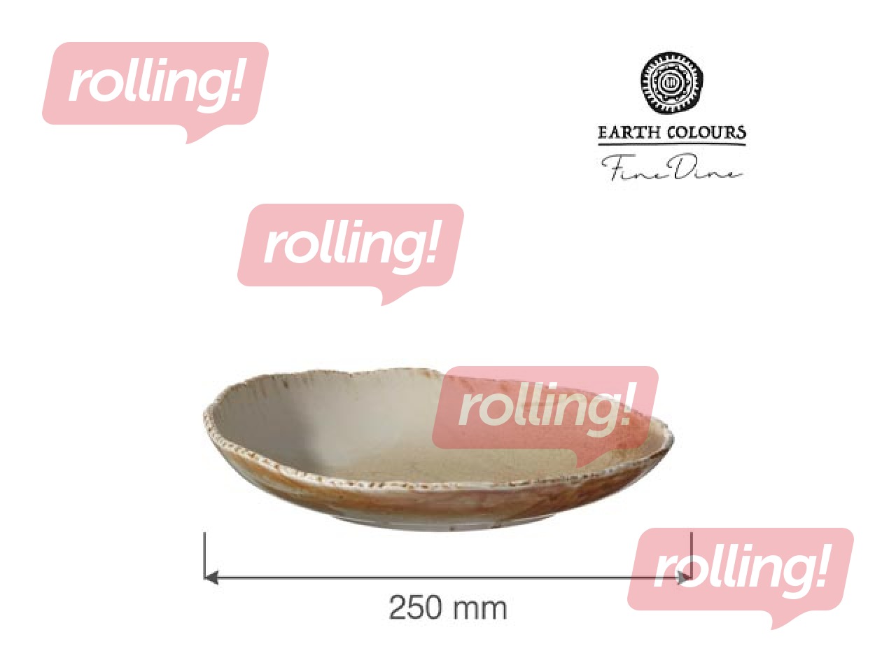 Šķīvis Constancy, zupai, bēšs, 25cm