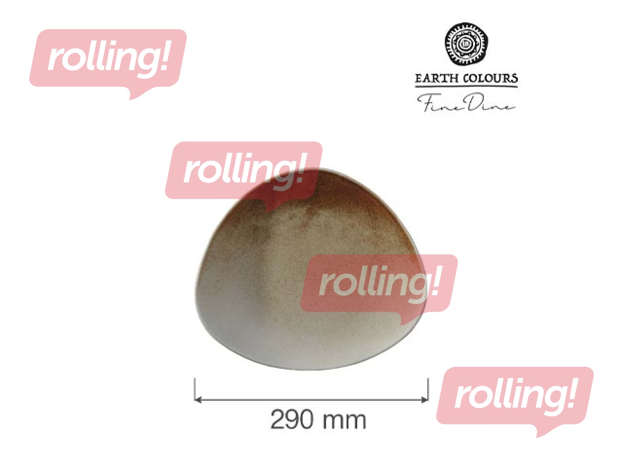 Тарелка для закусок Constancy, бежевая, 29см