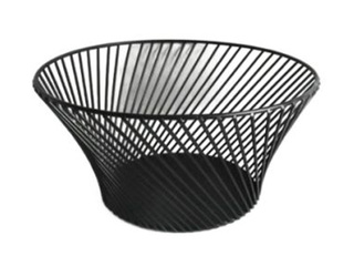 Augļu grozs Kitchisimo, metāla, melns, Ø25.5x13cm