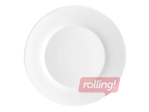 Söömistaldrik Lavario, opaal klaas, valge, 25.5cm