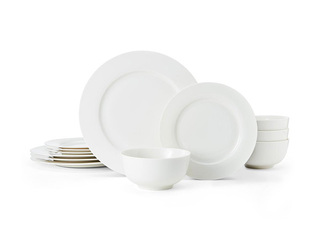 Dinner set Mikasa Egret, white, for 4 people
