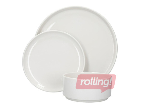 Sööginõude komplekt Mikasa Camberlie, valge, 4 inimesele