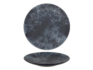 Plate Newill, dessert, black marble, Ø20.5cm