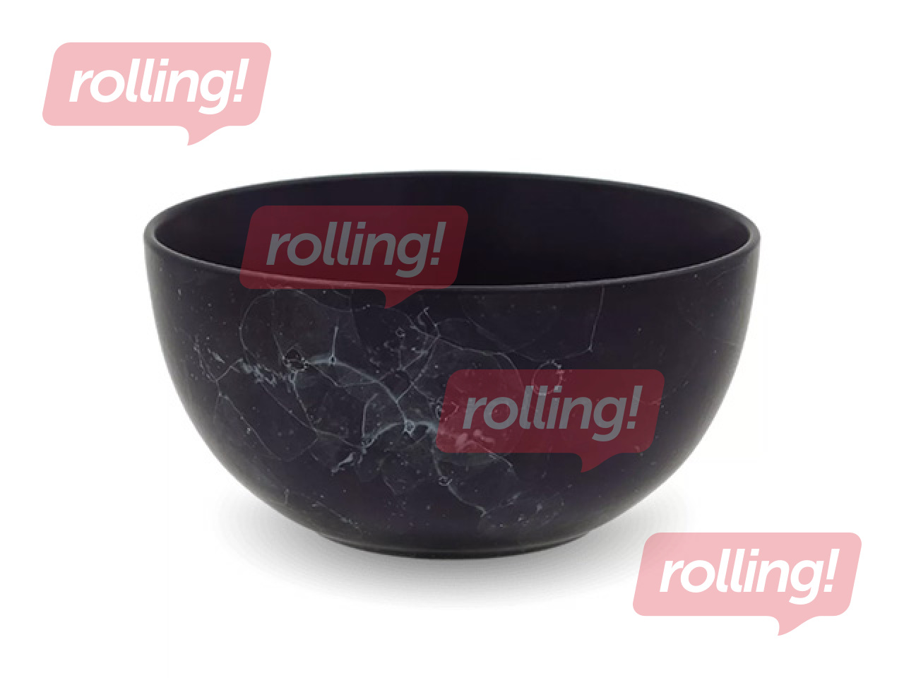 Bowl Newill, black marble, Ø14cm, 0.6l