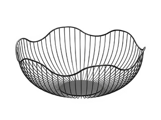 Puuviljakorv Kitchisimo, metallist, must, Ø28.5x10cm