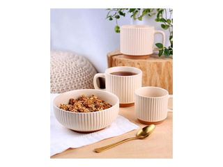 Bowl Kitchisimo, ceramic, white, Ø14.5xh6cm, 530ml