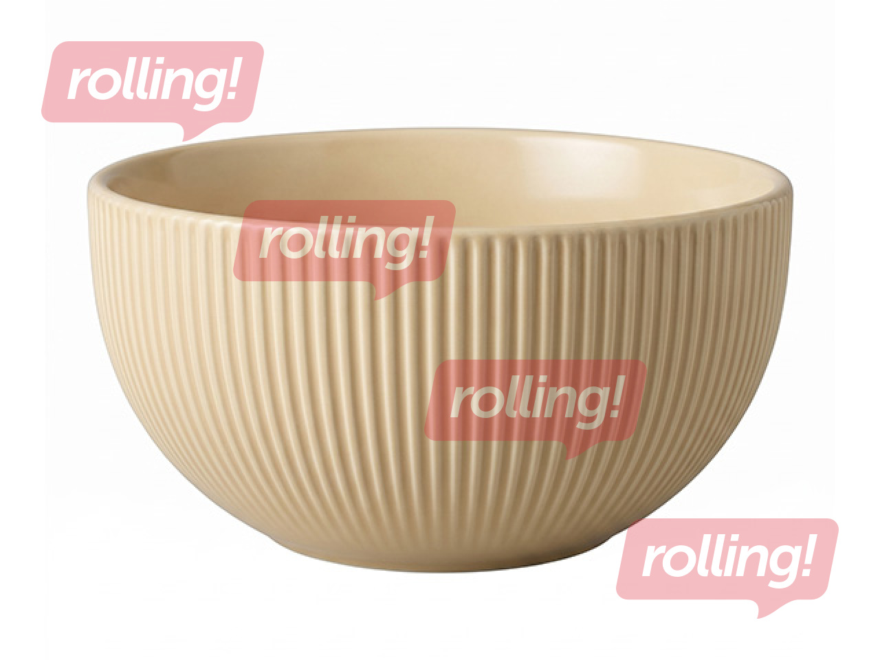 Bļoda Kitchisimo, keramika, bēša, Ø15xh7.5cm, 710ml