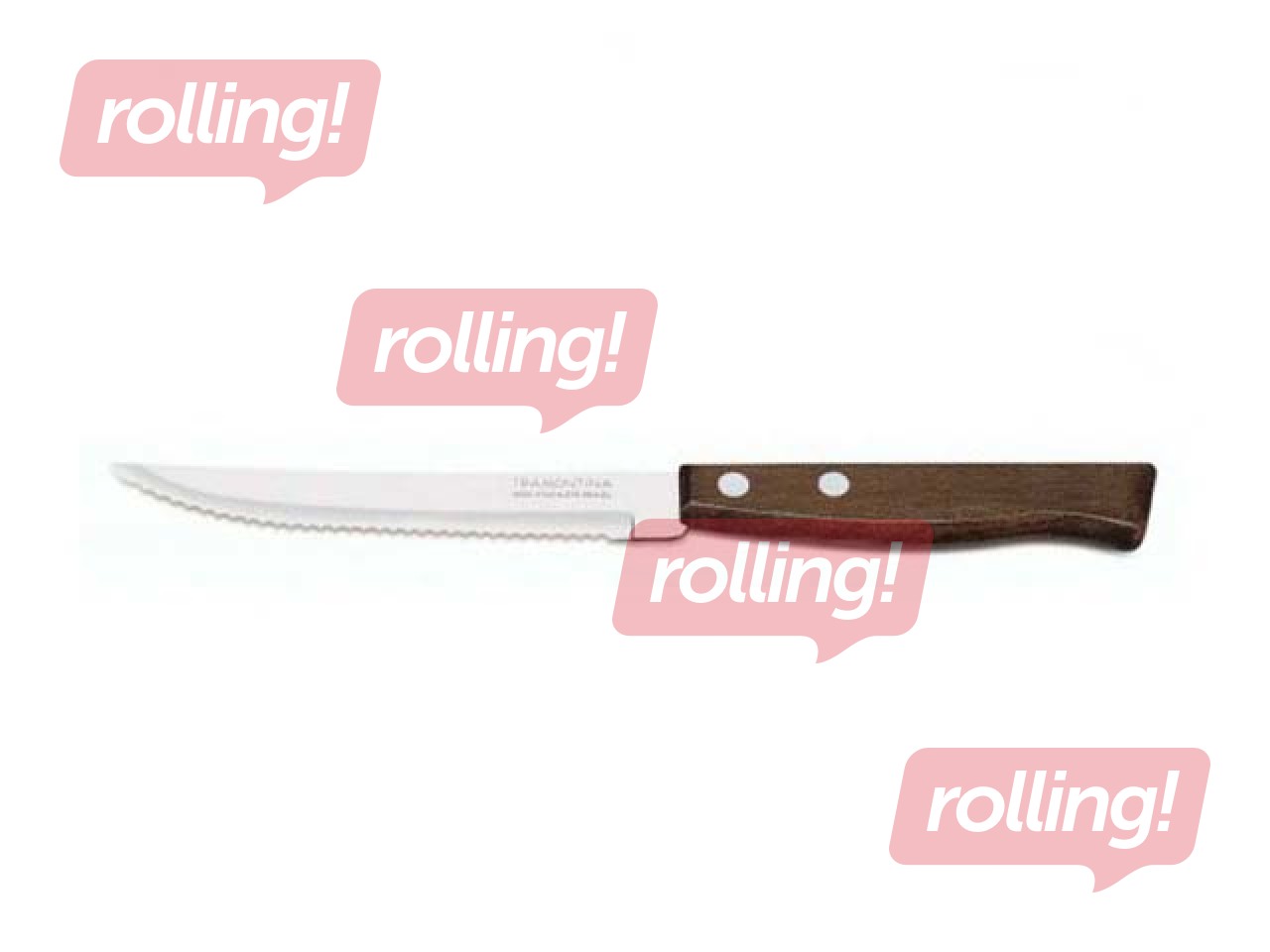 Steak knife with ribbed blade, Tramontina