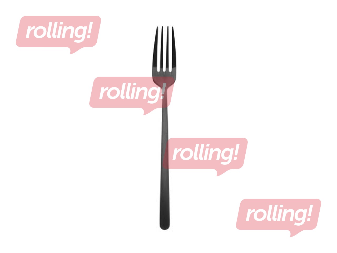 Dessert fork Amarone, black