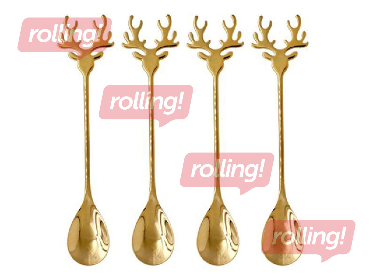 Teaspoon set Toro, Deer, 4 pcs