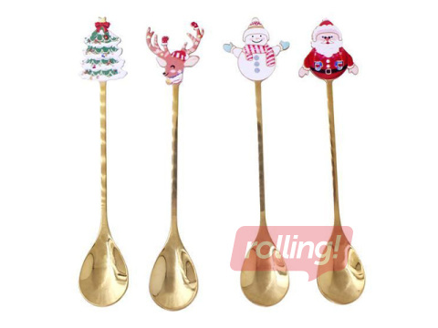 Teelusikate komplekt Toro, Jõulud, 4 tk