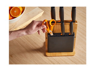 Knife Set Fiskars with Stand, 5 pcs.