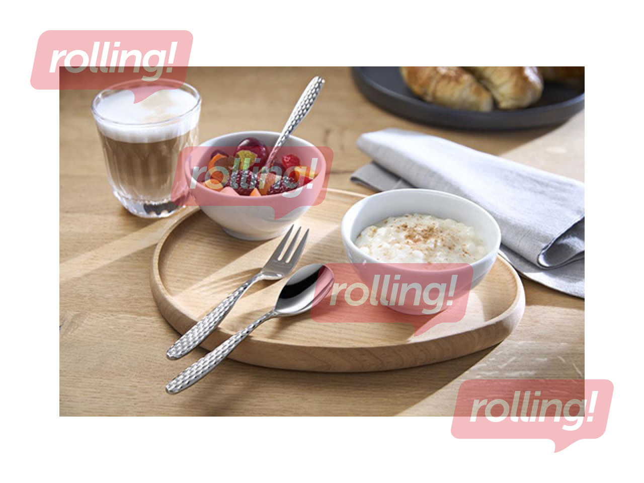 Kūku dakša Tessa, sudraba