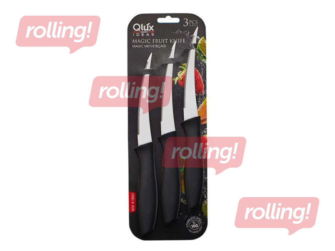 Fruit knife set Qlux, 3 pcs.