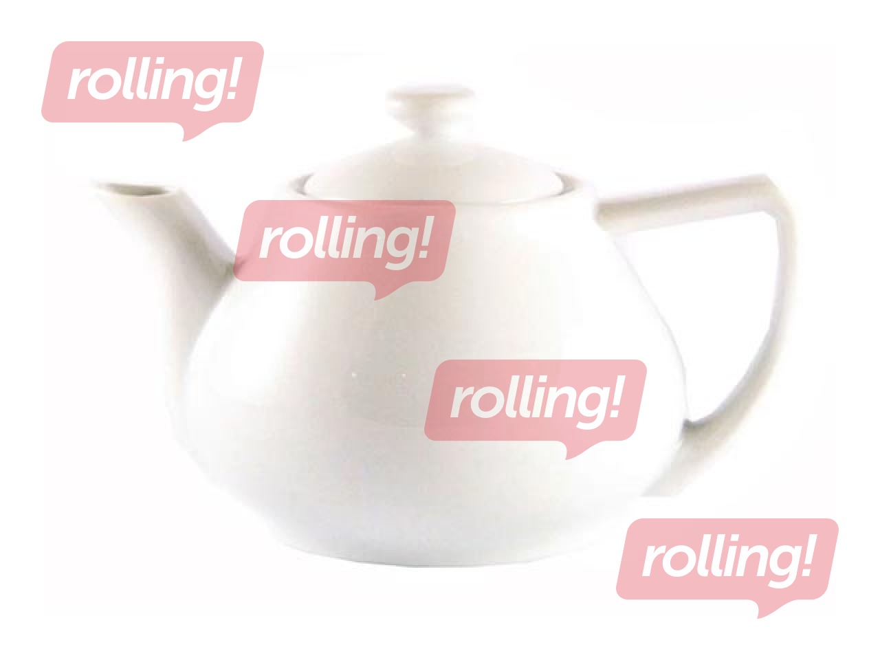 Teapot with lid, Titan, porcelain, 400 ml