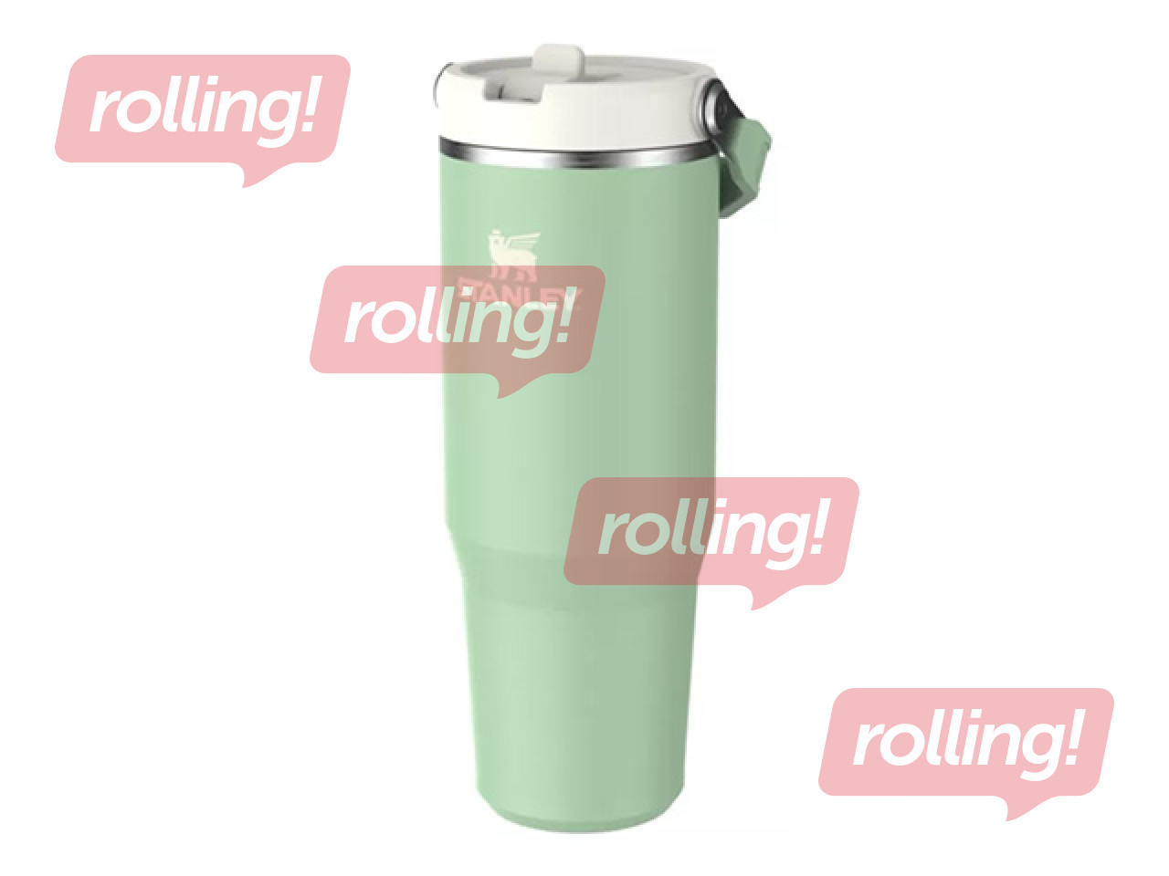 Termokruus koos õhutusõõriku Stanley, The IceFlow Flip Straw Tumbler, helesinine, 0.89l