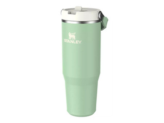 Thermo cup with straw Stanley, The IceFlow Flip Straw Tumbler, light green, 0.89l