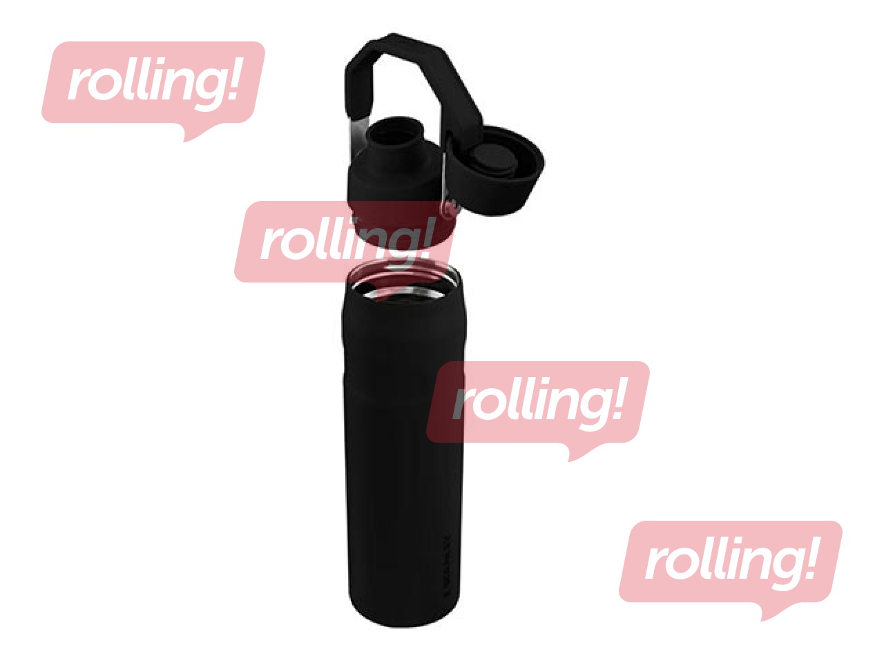 Thermo bottle Stanley, The Aerolight IceFlow Water Bottle Fast Flow, black, 0.6l